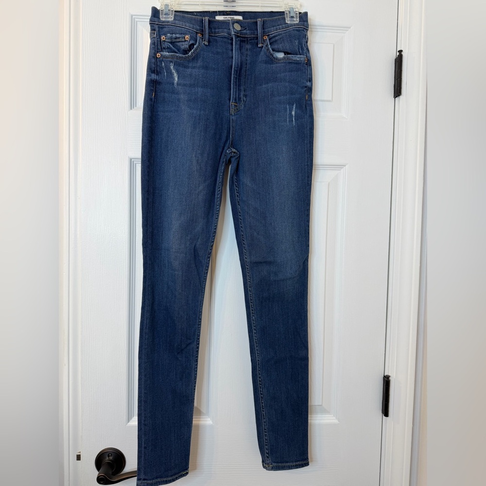 GRLFRND Dark Indigo Skinny Jeans